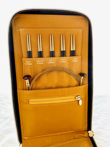 Loren 40 cm Knitting Needle Storage Case, Orange Cap